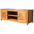 thumbnail image 4 of Waxed Teak Wood Santa Barbara Media Center with 2 Drawers, 2 Shelves, 4 of 5