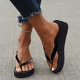 thumbnail image 6 of Daolelai Women's Flip Flops, Thick-Soled Wedge Heels, Bohemian Sandals, Beach Shoes, 6 of 7