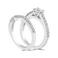 thumbnail image 2 of 1ct Pave Diamond Engagement Wedding Matching Ring Set 14K White Gold Round Cut, 2 of 3
