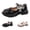 Black, variant on Girls Dress Shoes Patent Leather Mary Jane Shoes Tulle Pearl Bow Ankle Strap Chunky Platform Princess Shoes for Party Daily