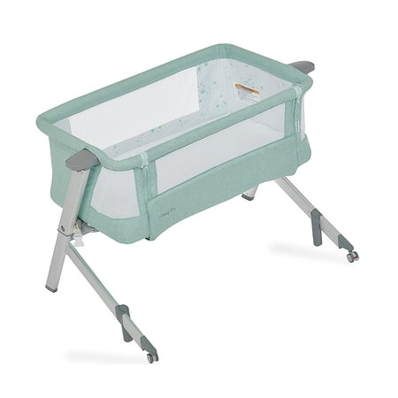UPC: 0811048033536 | Dream On Me Skylar Bassinet and Bedside Sleeper in Mint Lightweight and Portable Baby Bassinet Five Position Adjustable Height Easy to Fold and Carry Travel Bassinet JPMA Certified