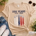 thumbnail image 2 of 250th Anniversary USA Shirt, Floral 4th of July Shirt, America 250 Shirt, Patriotic Usa Shirts for Women, 2 of 7