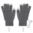 thumbnail image 4 of Penkiiy Winter Gloves for Men Women Clearance USB Feeling Heating Gloves USB Thermal Gloves USB Electric Heating Gloves Keep Warm In Winter Gray Gloves, 4 of 6