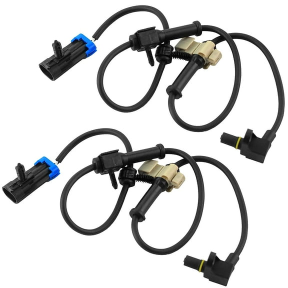 Front Wheel Speed ABS Sensor Fits for Chevrolet Avalanche Suburban 2500, Chevy Silverado 1500 2500 3500, GMC Sierra 1500 2500 3500, GMC Yukon XL 2500, Hummer H2-Wheel Speed ABS Assembly-2 Pack