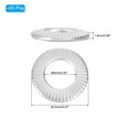 thumbnail image 2 of 304 Stainless Steel Flat Washers M6x12mm Belleville Spring Disc Washer Conical Knurled Metric Gasket 50 Pack, 2 of 6
