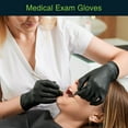 thumbnail image 2 of FifthPulse Disposable Vinyl Exam Gloves - Black - Box of 50 - S, 2 of 8