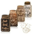 thumbnail image 2 of Hangs 2 Product Classification Kitchen USA Style Wooden Coffee Sign Alphabetical Hanging Plaque for Home Charm, 2 of 7