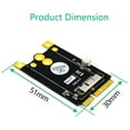 thumbnail image 4 of Mini módulo adaptador PCI-E mPCI-E a convertidor inalámbrico WLAN 12 + 6 pines, 4 of 9