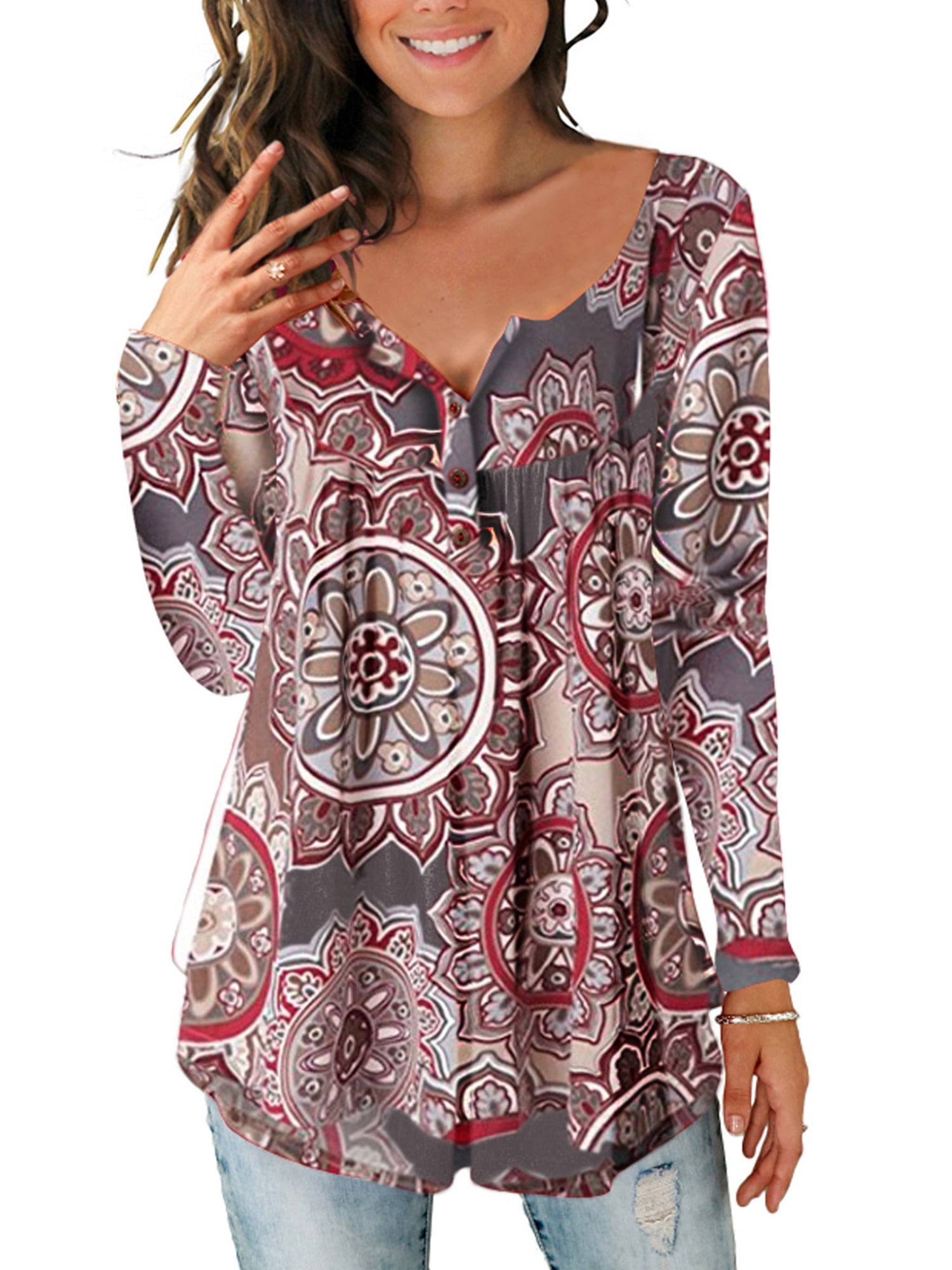 long flowy tunic tops