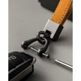 thumbnail image 5 of Leather Car Keychain, Universal Key Fob Holder, 360° Rotatable, Anti-lost D-ring, 2 Keys, 5 of 5