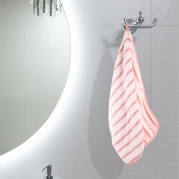 BESTYASH 4Ud Toallas De De Coral Fleece Rosa Suaves Y Absorbentes Para Uso En Casa Y Hotel