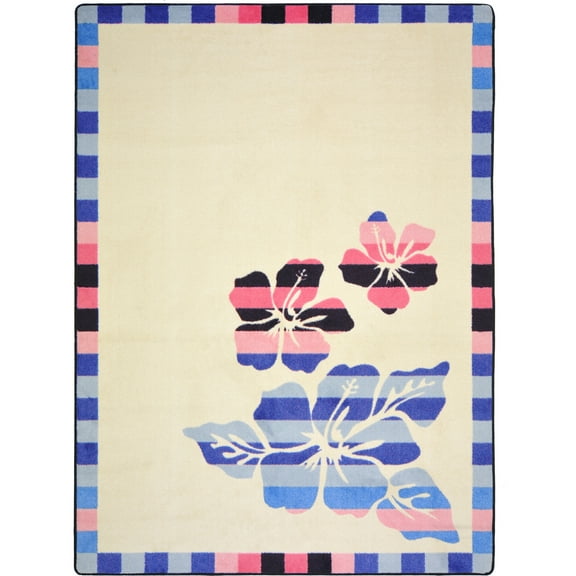 Joy Carpets 1649C 5 ft. 4 in. x 7 ft. 8 in. Aloha Rectangle Area Rug  Multi Color