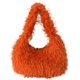 thumbnail image 1 of Bolso de mano peludo lindo para mujer Bolso de compras peludo de piel sintética Bolso suave Y2K de moda para exteriores, 1 of 6