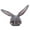 Grey, variant on Rabbit Ears HoodGirl Funny Animal Cute Rabbit Ear Hat Cap Head Cover Plush Gift Dress PartyCosplay