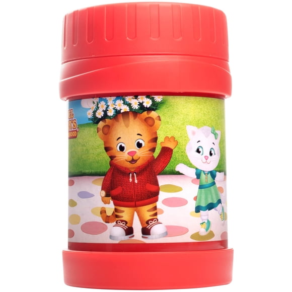 Tarro de almuerzo SCS Direct Daniel Tiger de acero inoxidable para niños, 380 ml