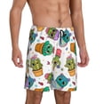 thumbnail image 2 of Disketp Cactus And Insects for Men's Soft Sleep Pajama Shorts Lightweight Lounge Pant Sleep Pj with Elastic Waistband and Pockets-Medium, 2 of 6