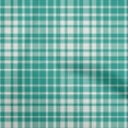 thumbnail image 1 of oneOone Cotton Poplin Teal Green Fabric Tartan Sewing Craft Projects Fabric Prints By Yard 56 Inch Wide-6507, 1 of 4