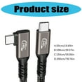 thumbnail image 5 of High Speed USB C Cable 90 Degree Connector 40Gbps Data Transfer and 8K Display Compatibilities for Laptops and Tablets, 5 of 12