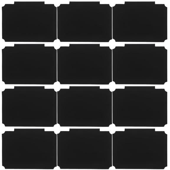 CCOCC 12Pcs Clip On Basket Labels Price Display Label Clips Erasable Labels Storage Bin Clip On Labels