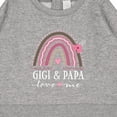thumbnail image 3 of Inktastic Gigi and Papa Love Me Rainbow Baby Sweatshirt, 3 of 4
