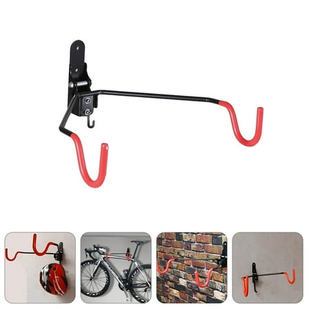 FRCOLOR Bike Storage Hook Heavy Duty Iron Wall Mount for Bikes and Helmets Assorted Color 5.9 Inches