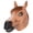 Brown, variant on Funny Horse Mask Costume,Full Head Zebra Headgear Men Women,Latex Horse Mask for Halloween Party Carnival
