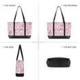 thumbnail image 6 of FORMRS Canvas Laptop Tote Bag for Women with 15.6" Computer Compartments Shoulder Handbag, Pink Halloween, 6 of 7