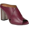 thumbnail image 1 of Women's Sarto by Franco Sarto Clara Slide Sandal Wine Vachetta Leather 7.5 M, 1 of 6