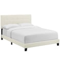thumbnail image 1 of Modway Amira Full Performance Velvet Bed in Ivory, 1 of 8