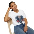 thumbnail image 5 of Elephant T Shirt Unisex Softstyle Tee 100 Percent Ring Spun Cotton Graphic Animal Design, 5 of 70