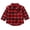 Red, variant on LMLYSoH Toddler Baby Boy Girl Long Sleeve T Shirt Red Black Plaid Print Lapel Top Blouse Clothes
