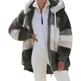 thumbnail image 1 of Chaqueta con capucha para mujer, chaqueta de invierno, sudadera con capucha cálida a la moda, chaquetas tipo pulóver, chaqueta de felpa con cremallera, chaqueta polar, tops, 1 of 6