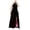 Black - bkfs, variant on My Michelle Womens Plunge Neck Maxi Dress, Black, Plus Size, 18W