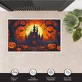 thumbnail image 3 of Happy Halloween Door Mat Outdoor for Office Entryway Indoor Home Kitchen Deco Halloween Background Dreamlike Doormat Outdoor Entrance 19.7x31.5 Inches Full Moon Spooky Landscape Anti-slip Doormat, 3 of 5