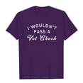 thumbnail image 3 of Liquidation! Uooqdmx T-Shirts Graphiques pour Femmes, Hauts Grande Taille pour Femmes, Hauts de Printemps pour Femmes 2025, Haut Décontracté à Col Rond Imprimé Lettre, Hauts Décontractés pour Femmes, Violet TTG, 3 of 3