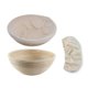 thumbnail image 1 of 2 cestas para fermentar pan, cuencos de pan redondos de ratán con revestimiento para panaderos caseros y horneados de 23 cm, 1 of 8
