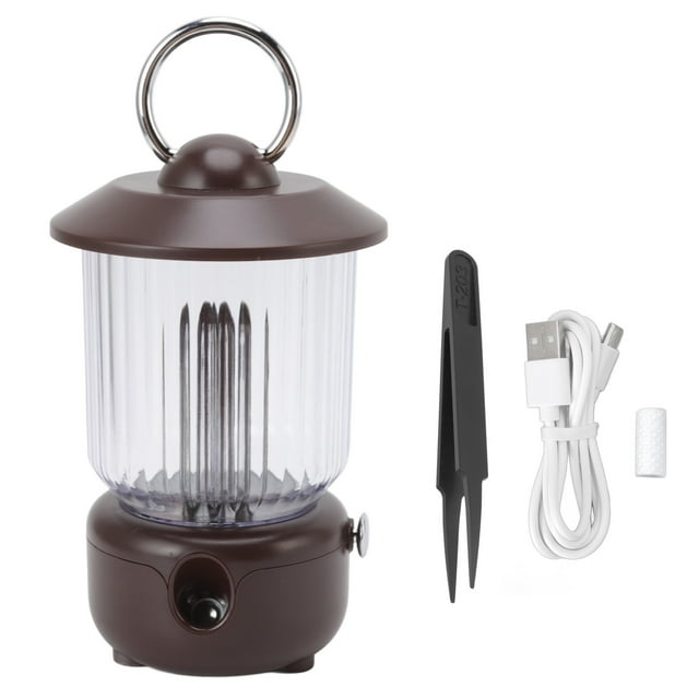 260ml Kerosene Lamp Humidifier 5V 1A Stepless Dimming 2 Level Spray Mode USB Charging Night Light Humidifier for Office Black