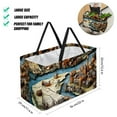 thumbnail image 2 of Map section Large Capacity Reusable Foldable Oxford Cloth Storage Bin: Laundry Bag, Picnic Baskets, and Shopping Bag, 2 of 7