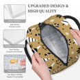 thumbnail image 6 of XMXT Reusable Lunch Bag Women, Gold Christmas Elements Print Large Lunchbox Insulated Lunch Box for Work School, Multicolor, 6 of 9