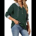 thumbnail image 3 of Sudaderas con Capucha de Moda para Mujer, Sudaderas Holgadas de Gran Tamaño, Camisetas de Larga, Corte Holgado Azul Marino L, 3 of 10