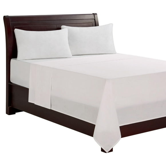 Hometrends 300 TC Brushed Percale Flat Sheet