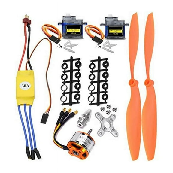 2212 1400KV Motor 30A ESC SG90 Servo 8060 Propeller Set for RC Plane Quadcopter Fixed Wing Plane Helicopter Aircraft