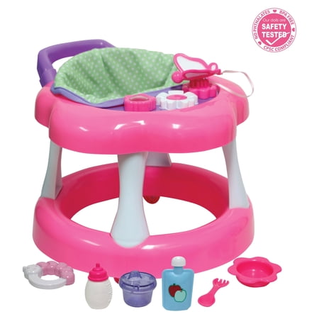 JC Toys For Keeps! Baby Doll Walker with play accessory for dolls up to 16".