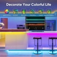 thumbnail image 2 of Tira LED Tira de LED RGB de 10 M Tira de luz Flexible Multicolor con Control Remoto de 24 Teclas, sincronización con música, para decoración de Fiestas para el hogar, Dormitorio, Bar, 2 of 5