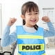 thumbnail image 3 of Chaleco de policía para niños, 2 unidades, disfraz de policía para niños pequeños, disfraz de policía para juegos de rol, suministros de disfraces, 3 of 7