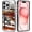 Modern Desert Cactus Black, variant on Case for iPhone 15 Pro, Compatible with MagSafe, Pretty Watercolor Flowers for Shockproof Protective, Slim Hard PC+TPU Cute Bumper Magnetic Clear Case for iPhone 15 Pro - Black