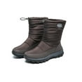 thumbnail image 4 of Bottes de Neige Femme Hiver Plus Velours Chaudes Courtes Bottes Coton Imperméables, 4 of 5