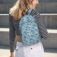 thumbnail image 6 of Picia Rose Flowers Printed Canvas Daypack - Stylish and Durable Vintage Compact Backpack - Class, Work, Travel, or Laptop Bookbag,Organized Compartments-Medium, 6 of 6
