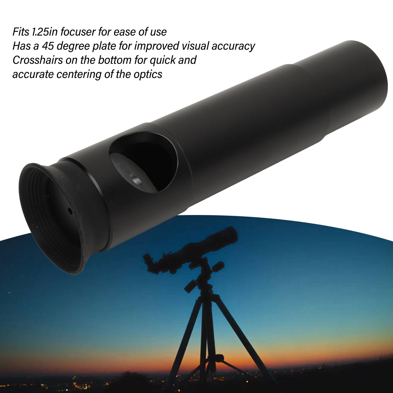 Reflector Telescope Eyepiece, Easy To Use Aluminum Alloy Bottom