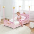 KidKraft Princess Toddler FourPoster Wood Bed, Pink